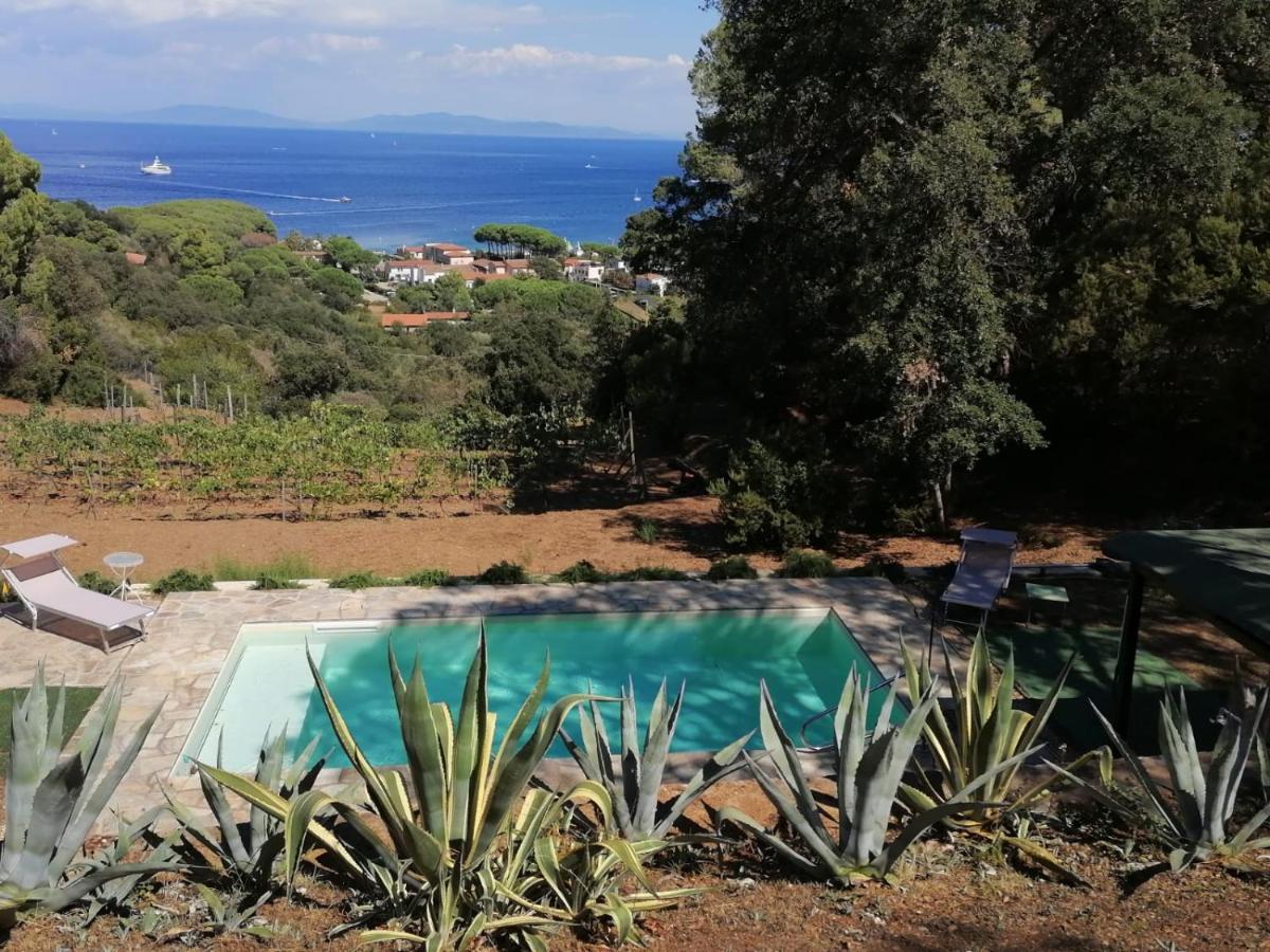 Villa Gualdo Piscina Vista Mare Capoliveri  Extérieur photo